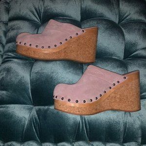 Vintage Mule Clogs Platform Slides